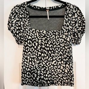 Free People Leopard Top